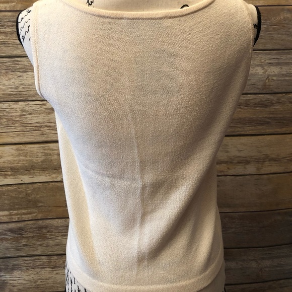 St. John Santana Knit Tank Top Size Petite - Picture 2 of 5